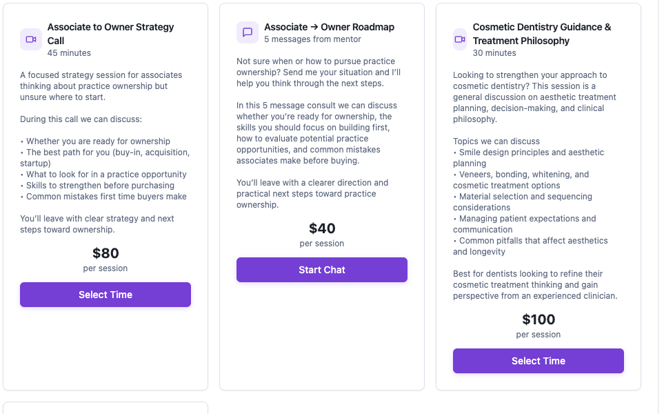 Chairlink personalized guidance sessions